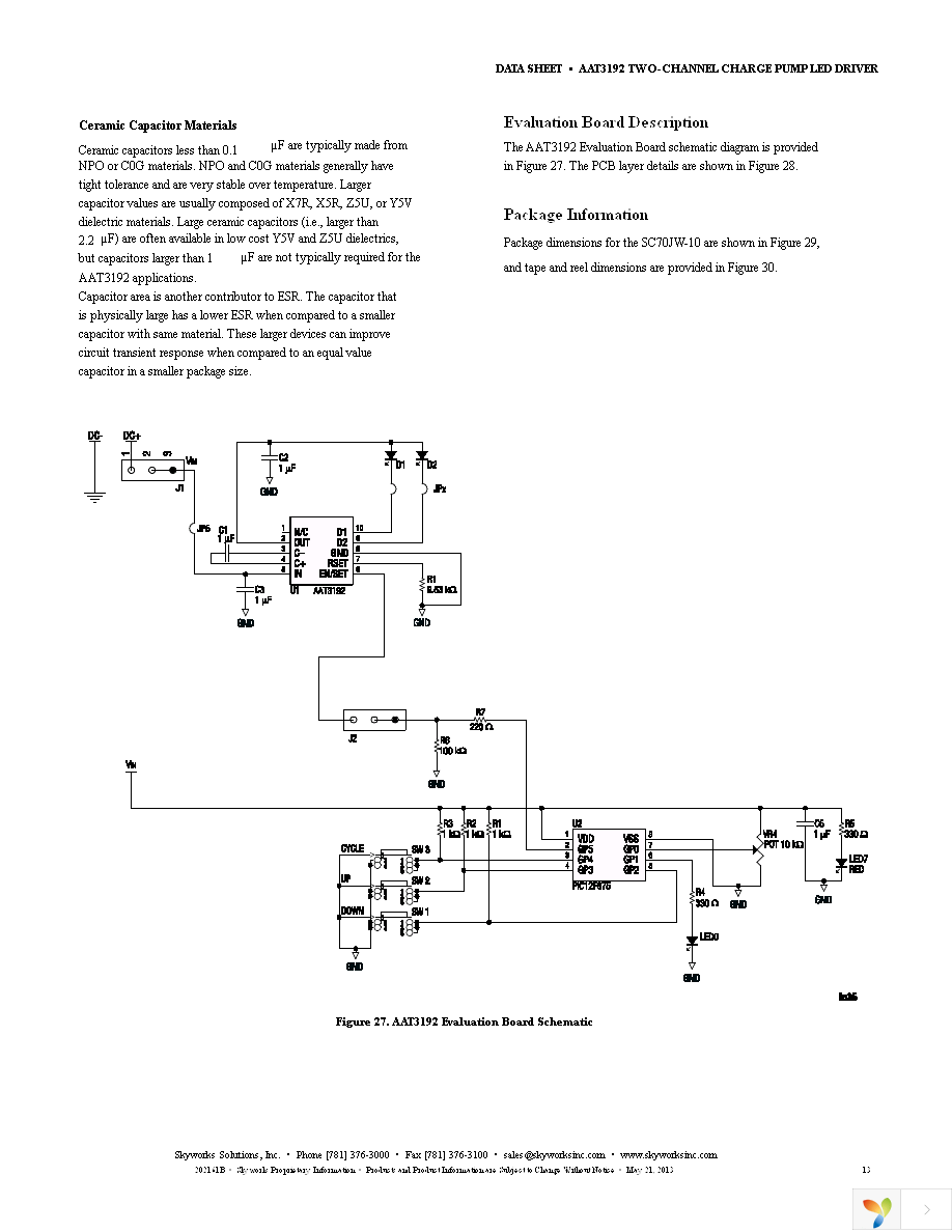 AAT3192IJQ-1-T1 Page 13