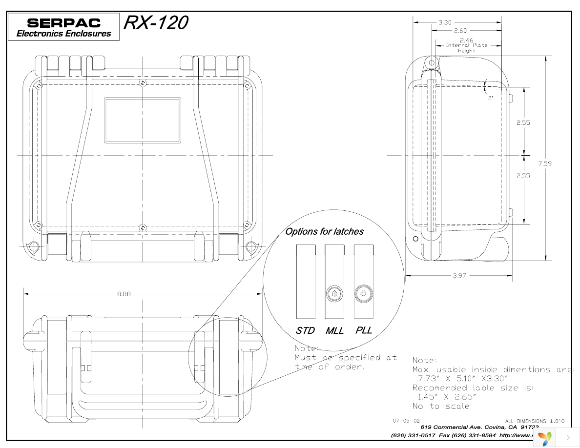 RX120PL,BK Page 1