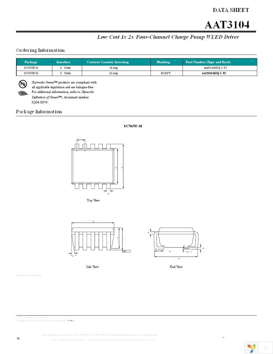 AAT3104IJQ-2-T1 Page 14