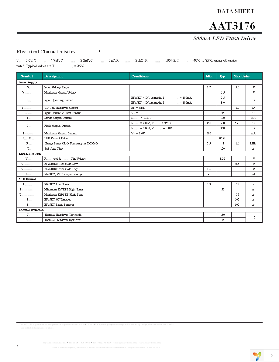 AAT3176IDH-T1 Page 4