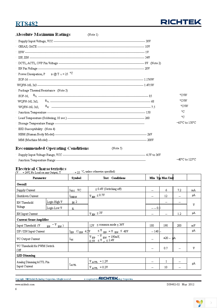 RT8482GS Page 6