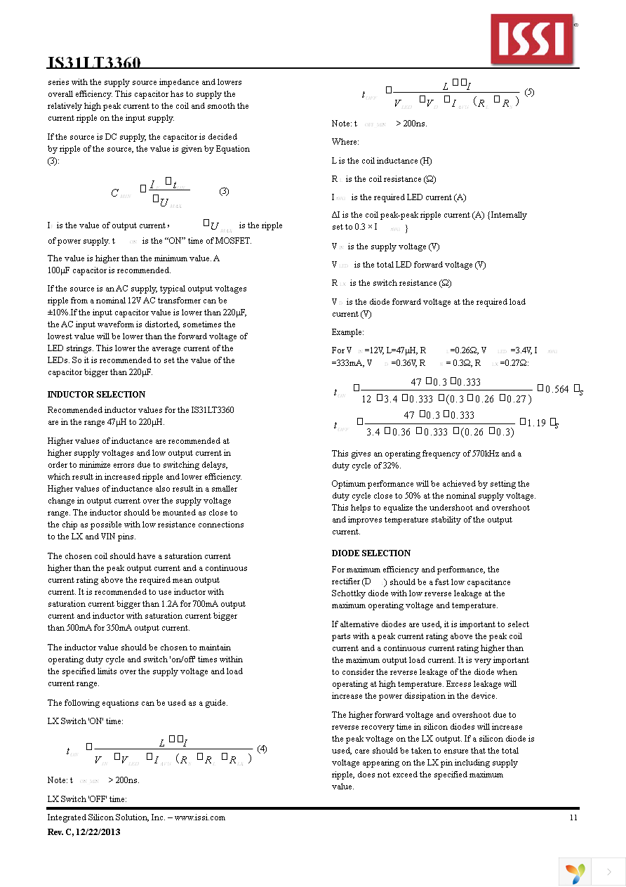 IS31LT3360-SDLS3-TR Page 11
