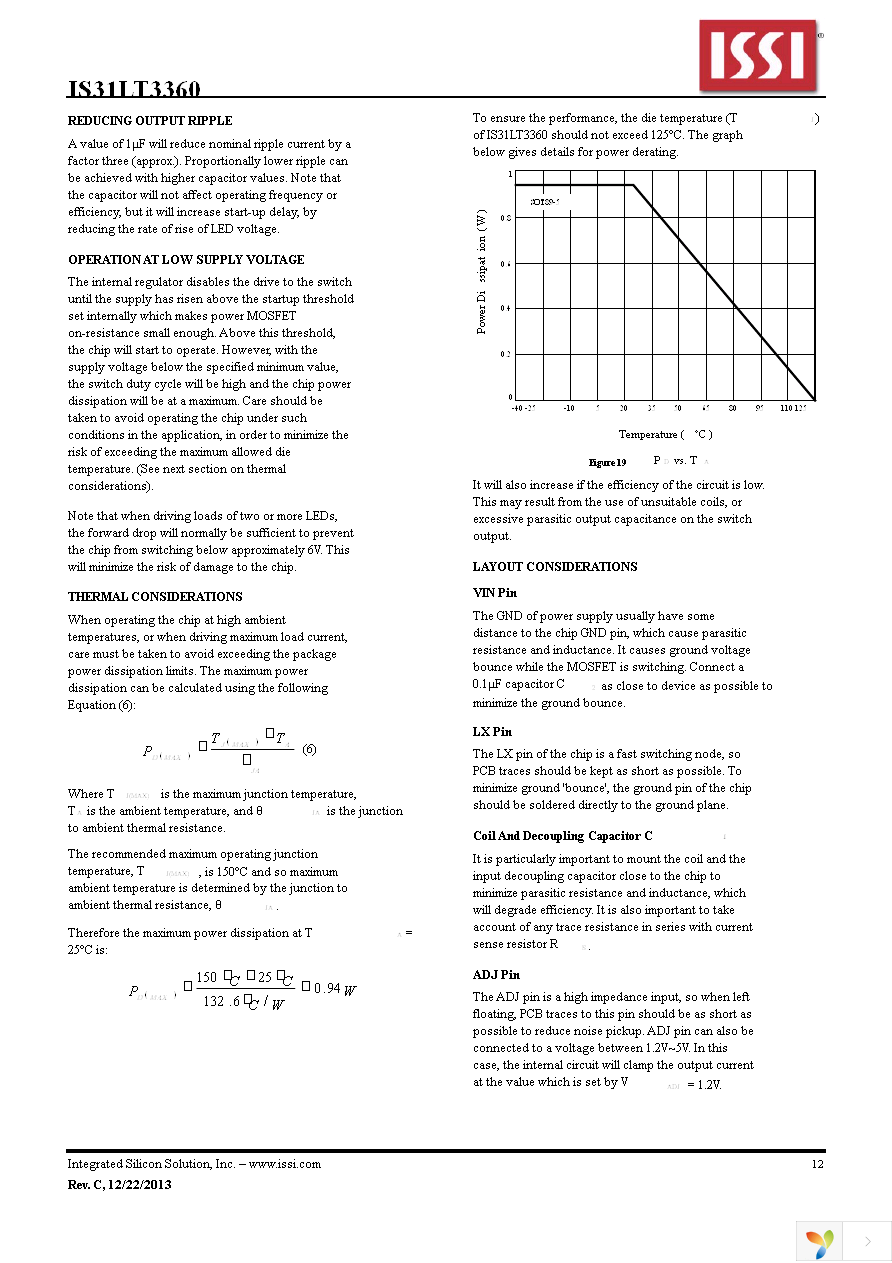 IS31LT3360-SDLS3-TR Page 12