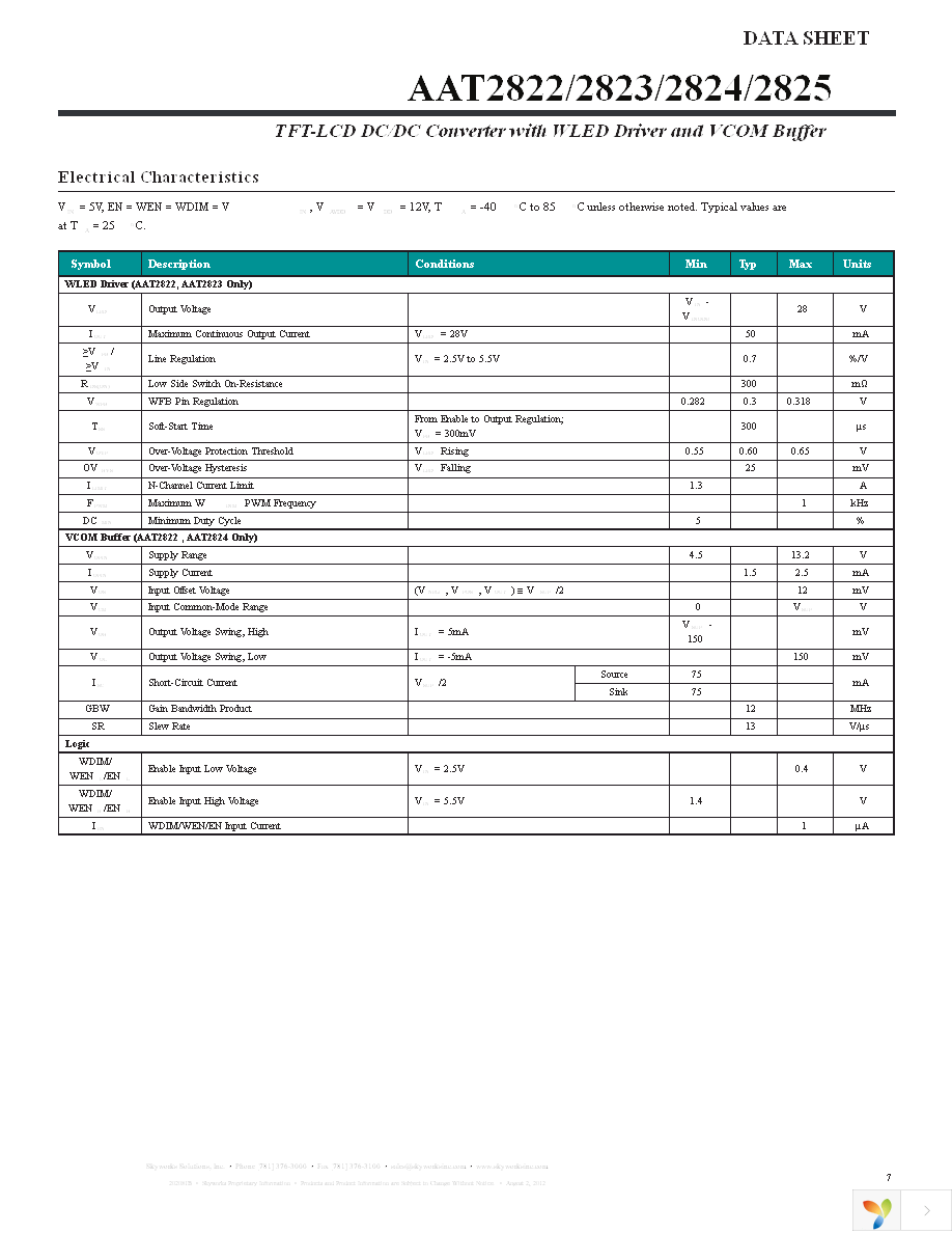 AAT2823IBK-1-T1 Page 7