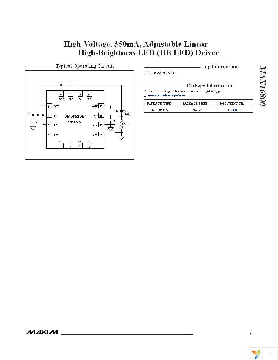 MAX16800ATE+ Page 7
