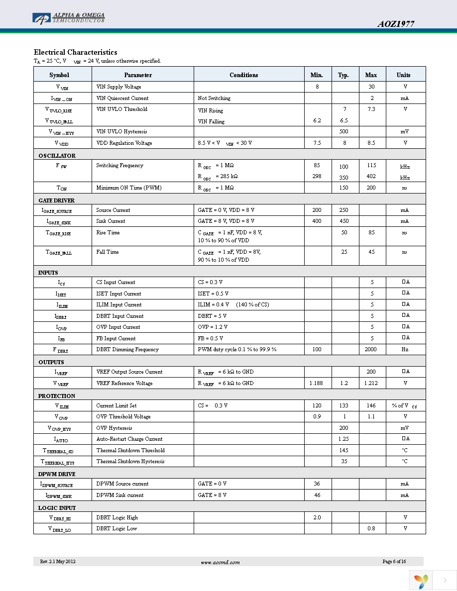 AOZ1977AI Page 6