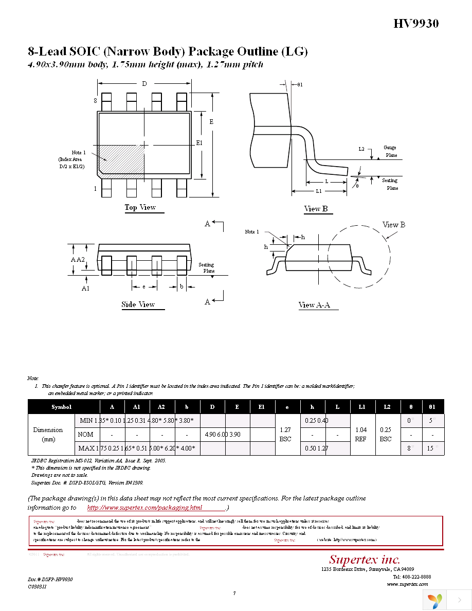 HV9930LG-G Page 7