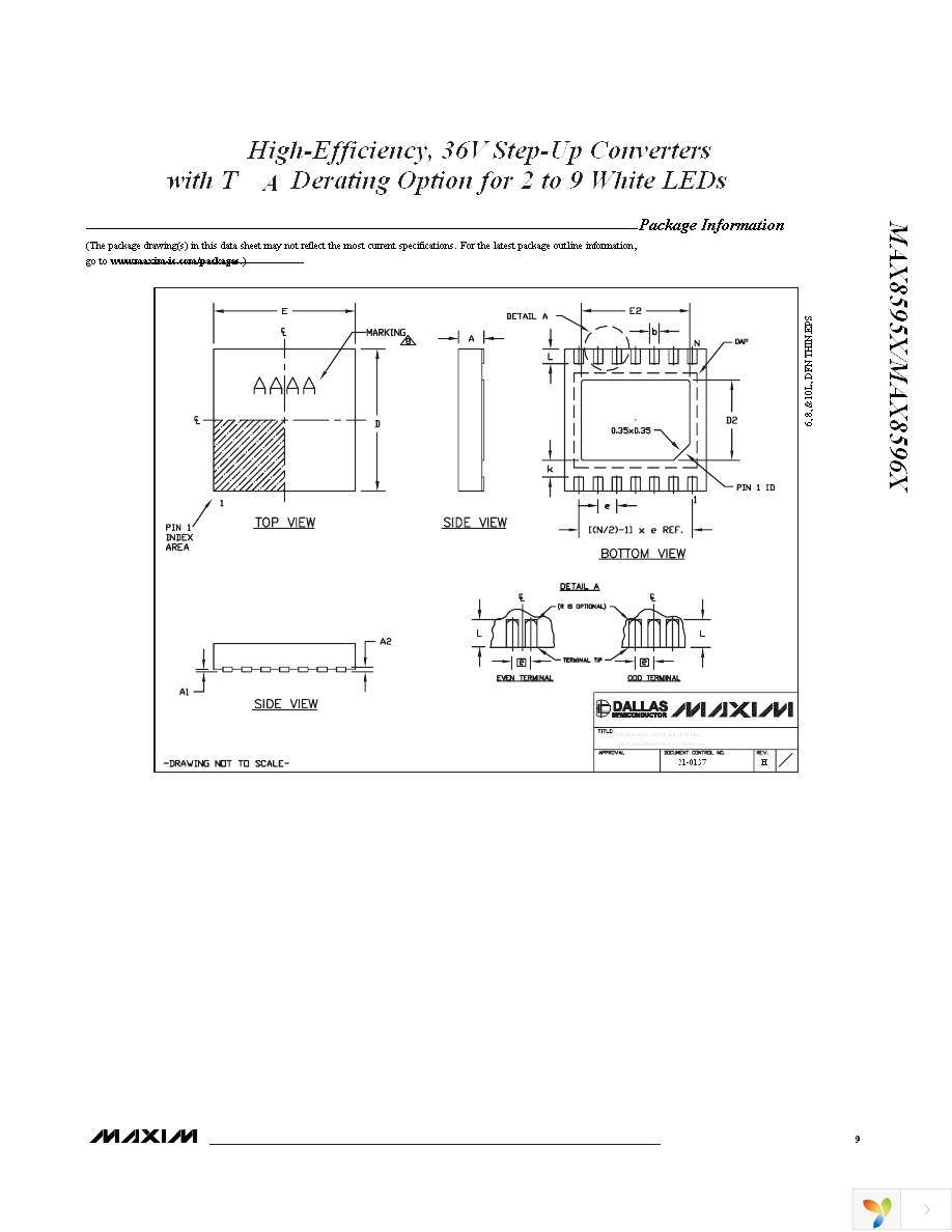 MAX8595ZETA+T Page 9