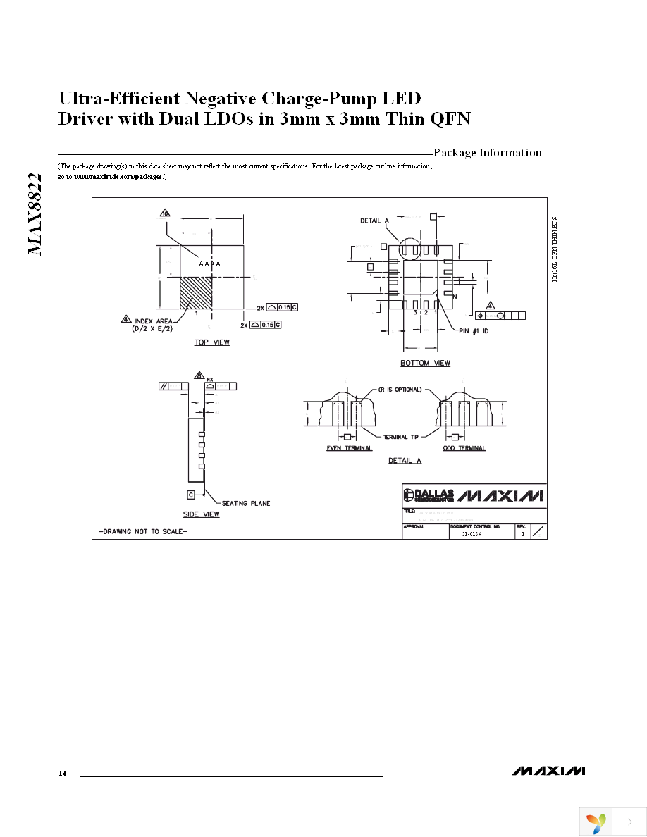 MAX8822ETE+ Page 14