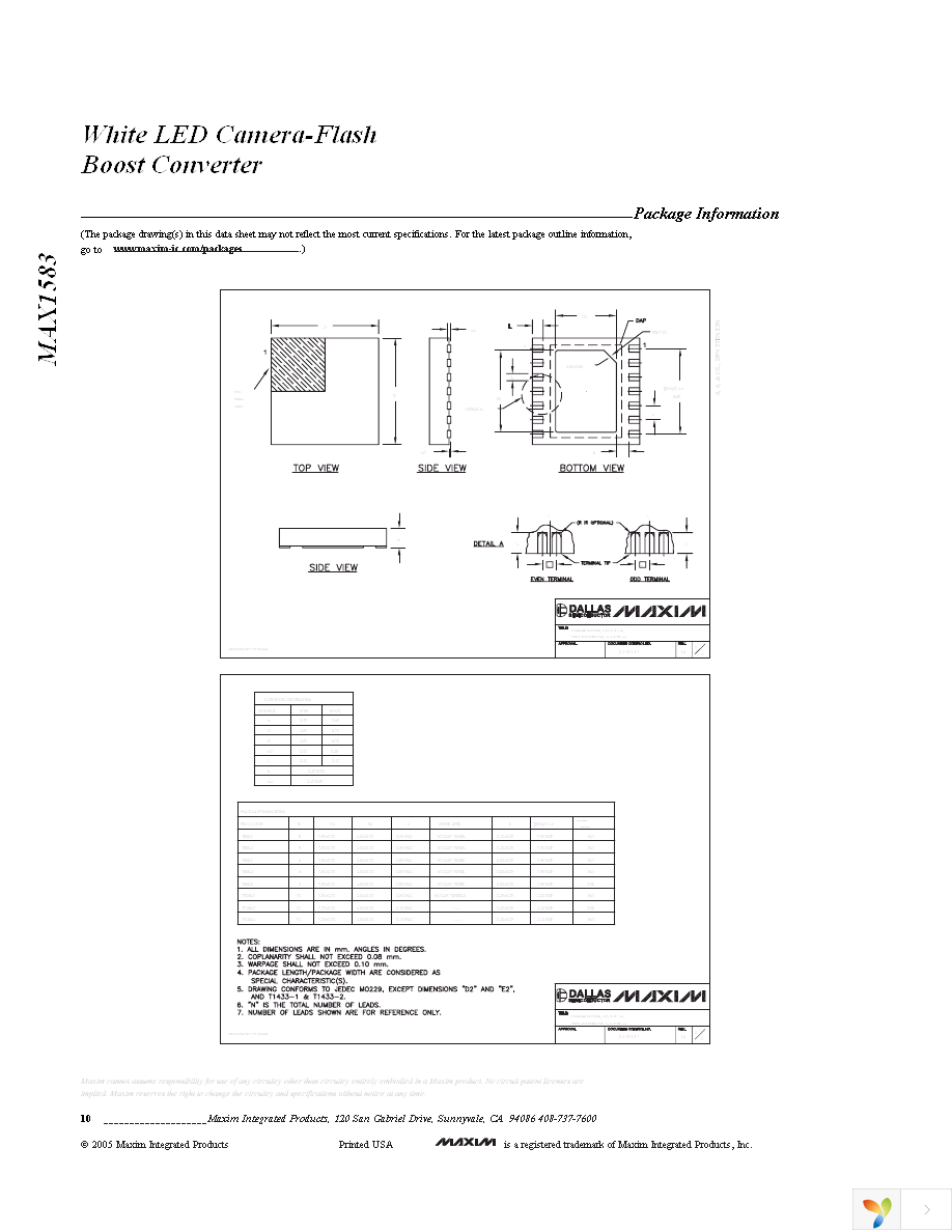 MAX1583XETB+T Page 10