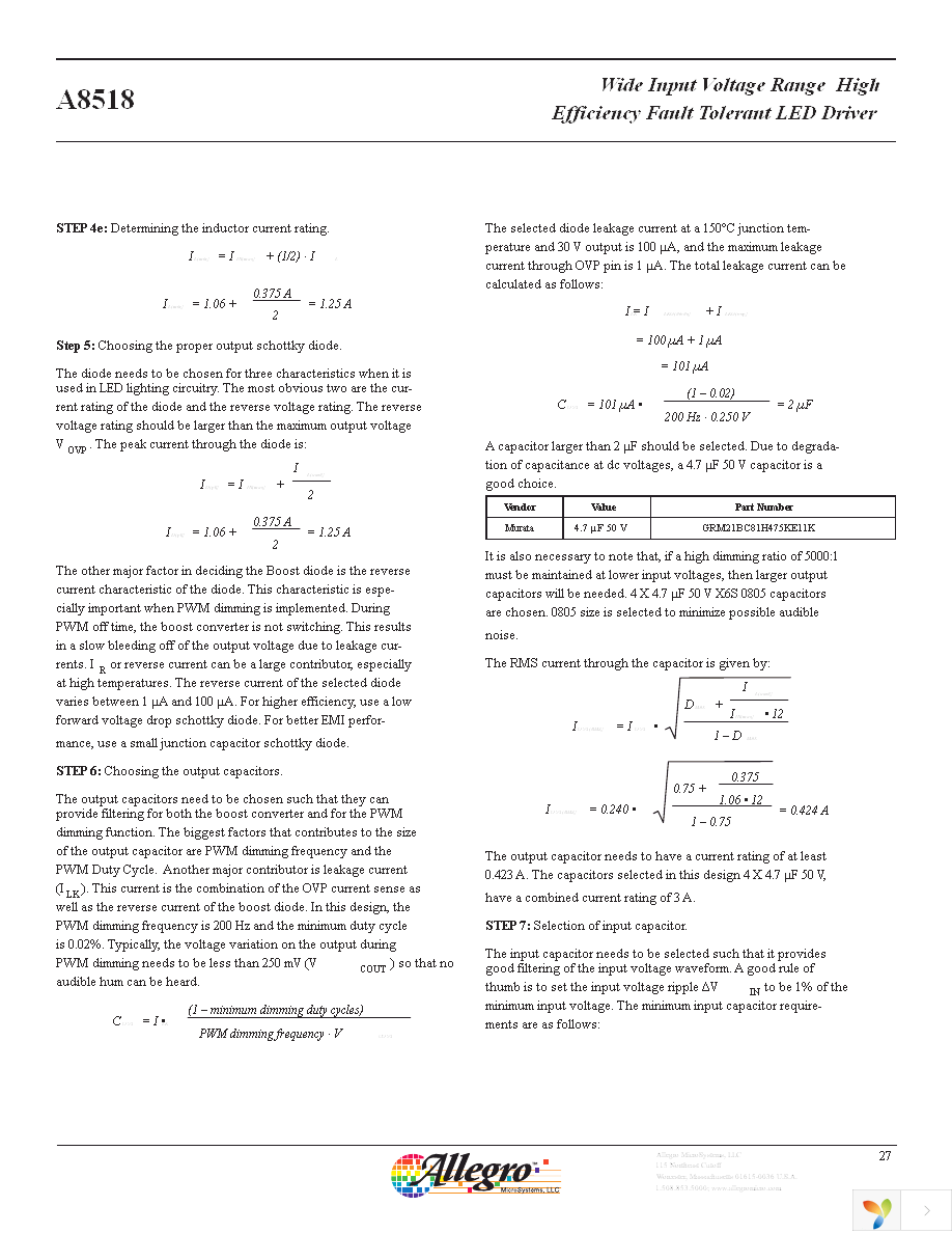 A8518KLPTR-T Page 27