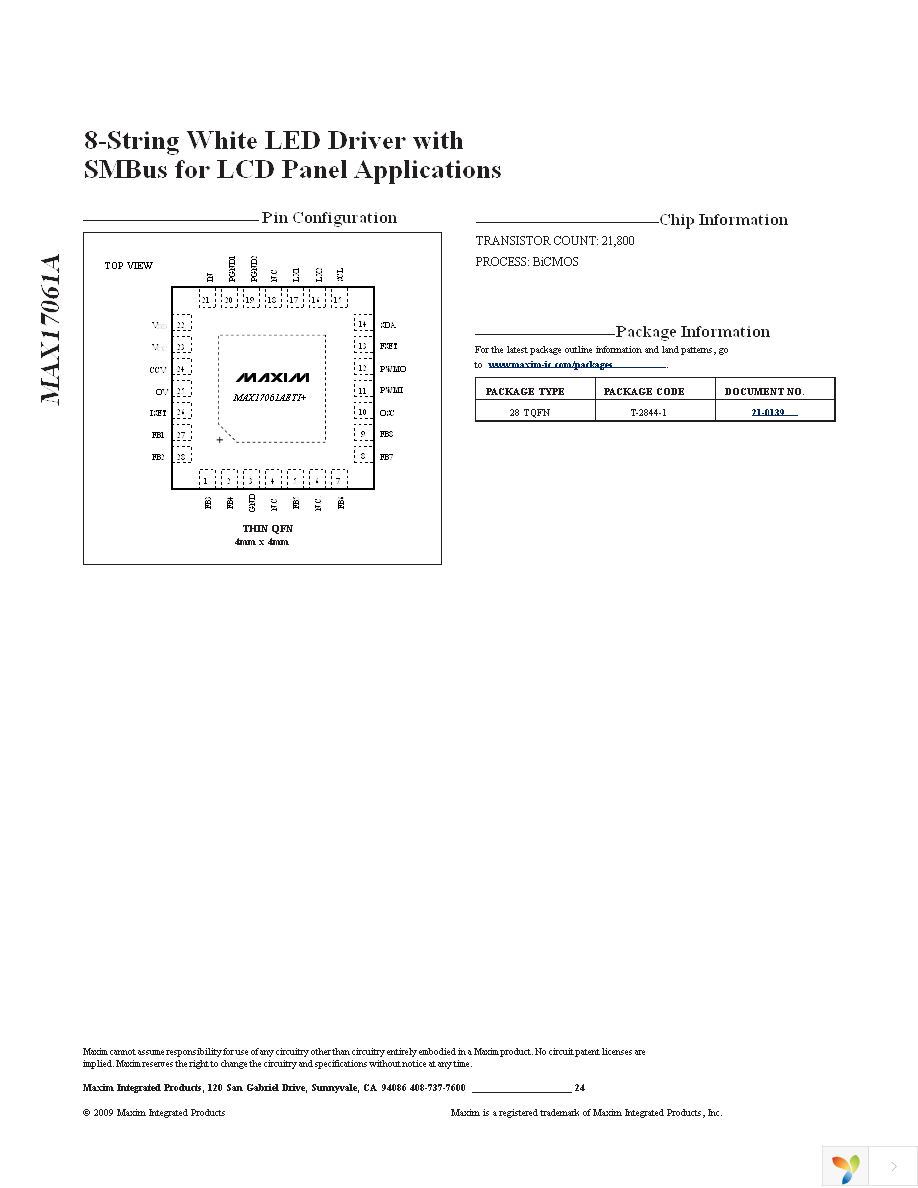 MAX17061AETI+T Page 24