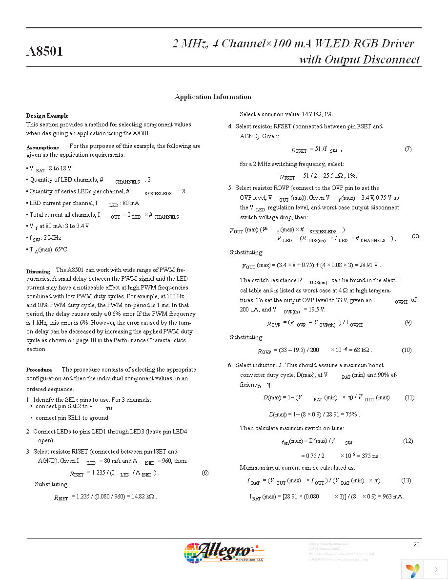 A8501ELPTR-T Page 20