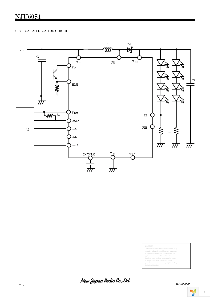 NJU6051V-TE1 Page 20