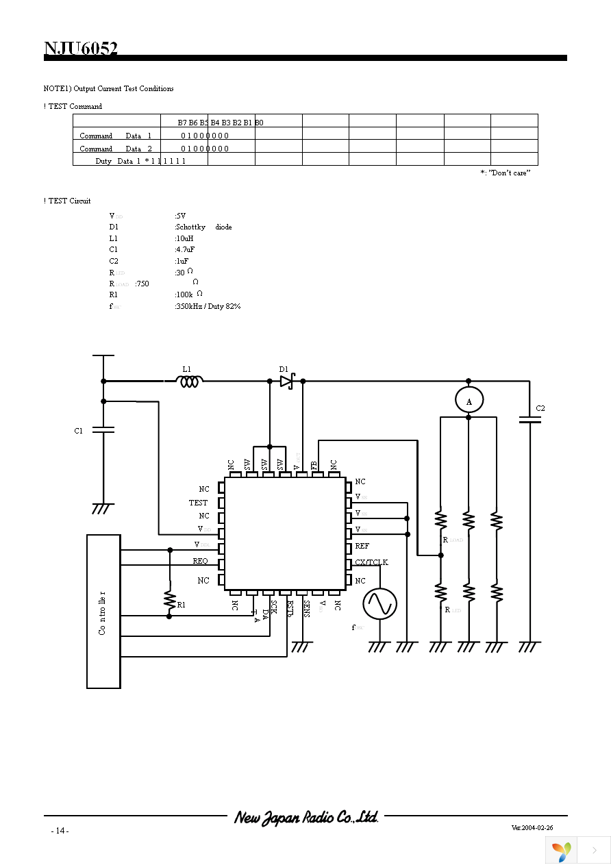 NJU6052V-TE1 Page 14