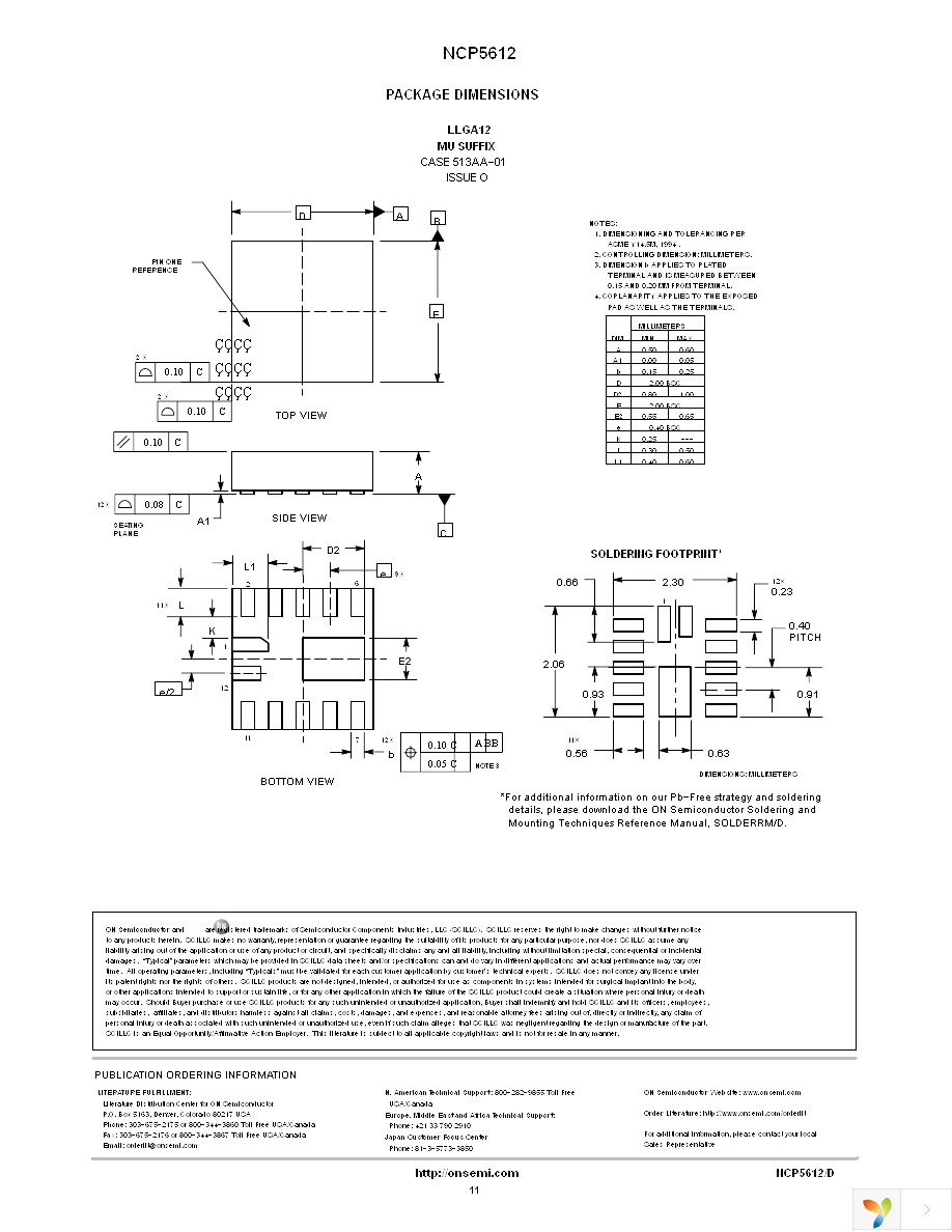 NCP5612MUTBG Page 11