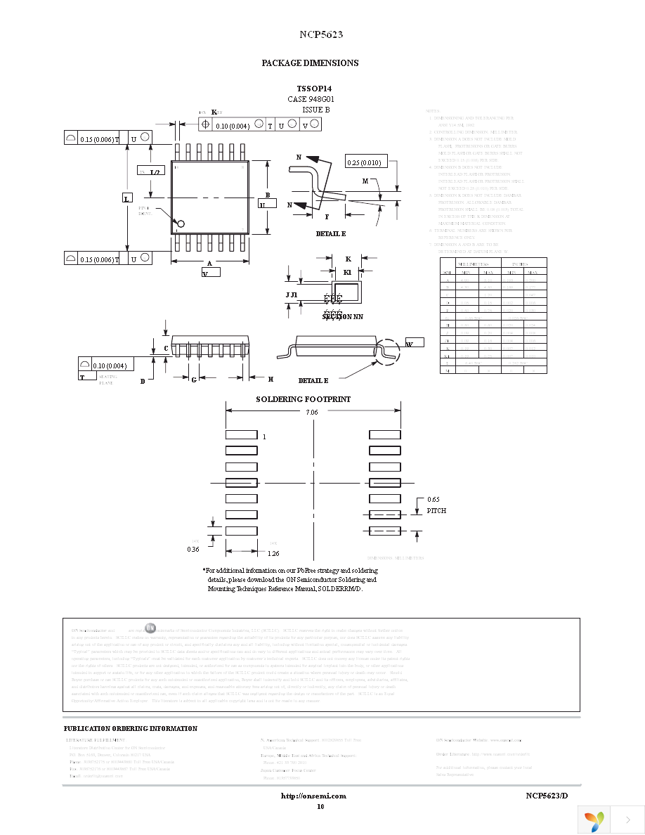 NCP5623AMUTBG Page 10