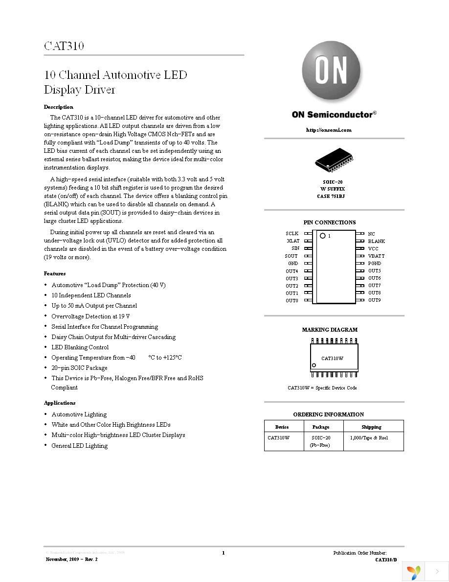 CAT310W-T1 Page 1