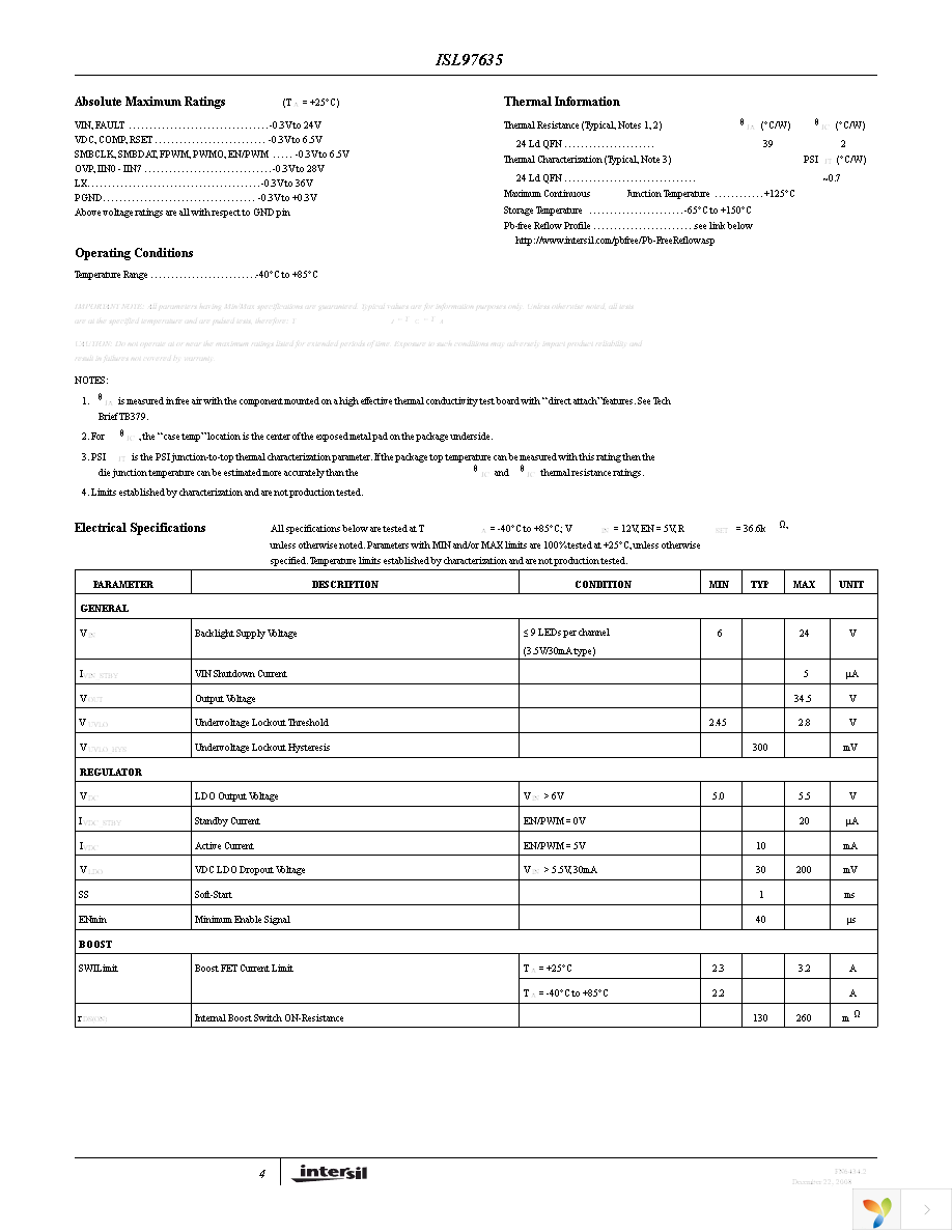 ISL97635IRZ-TK Page 4