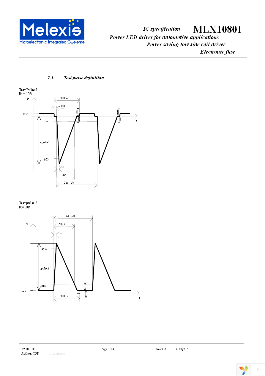 MLX10801RLD Page 18