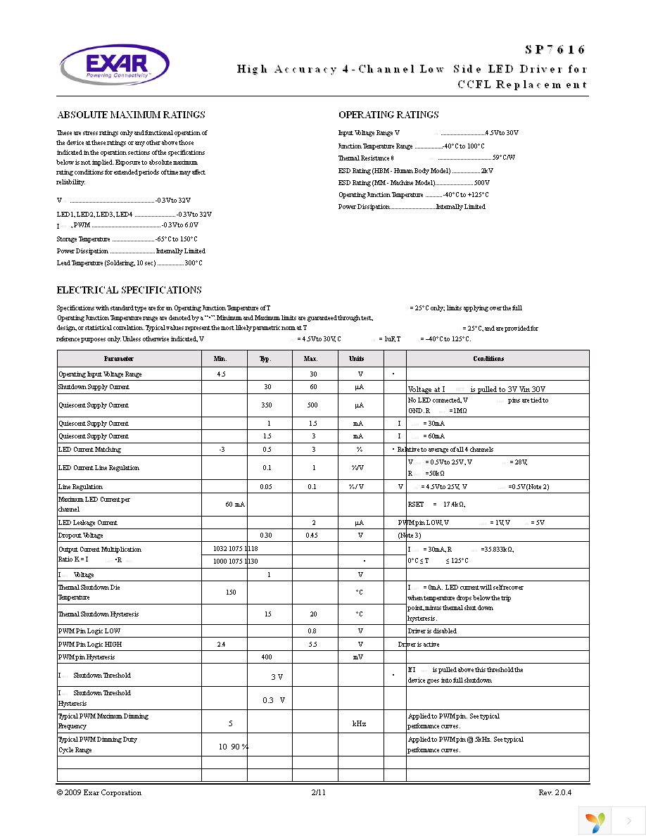 SP7616ER-L Page 2