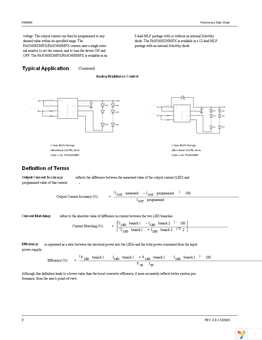 FAN5608DHMPX Page 2