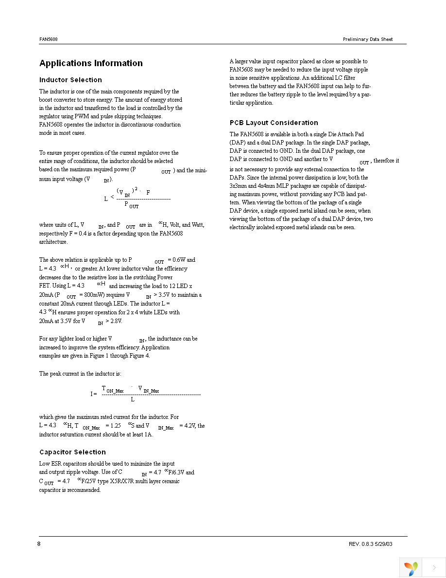 FAN5608DHMPX Page 8