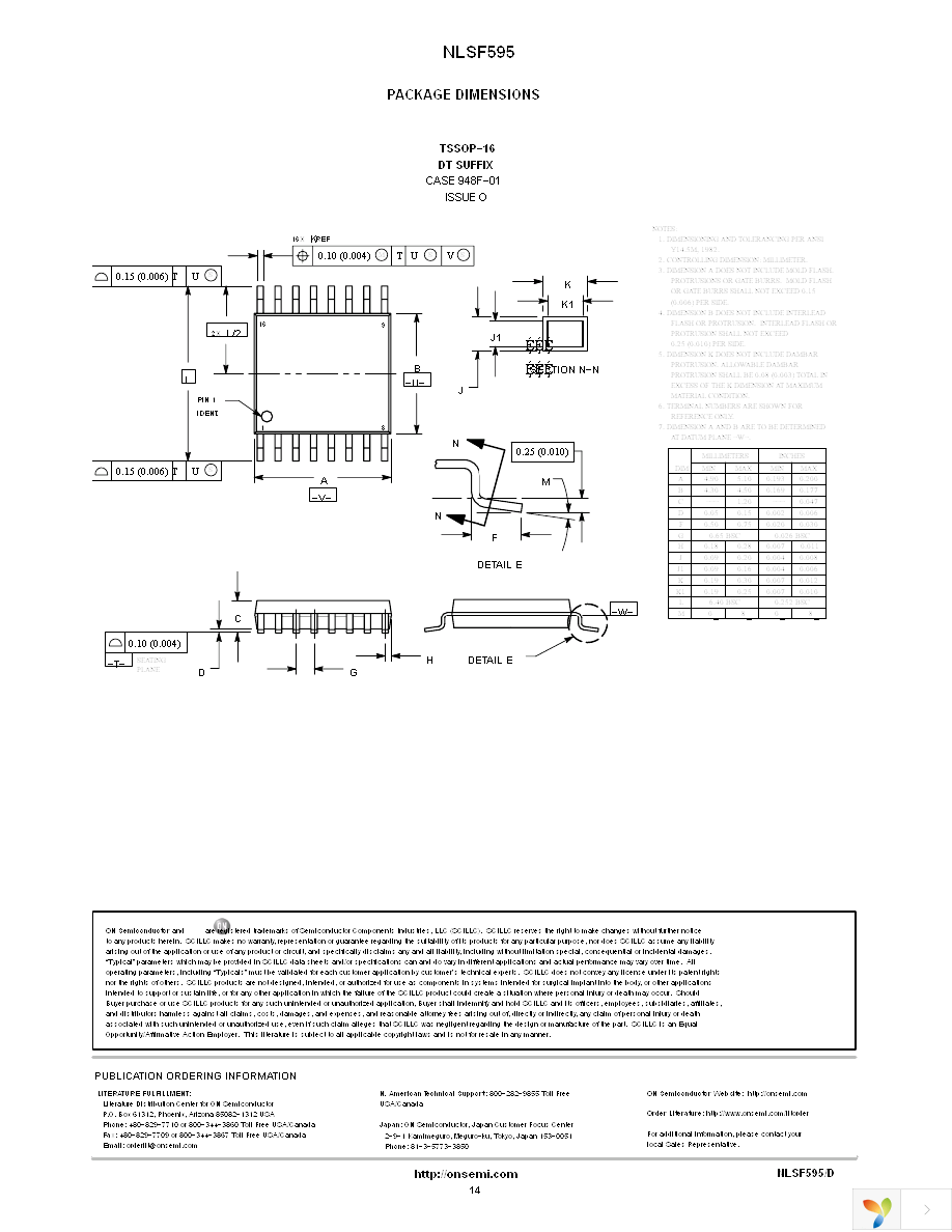 NLSF595DTR2 Page 14