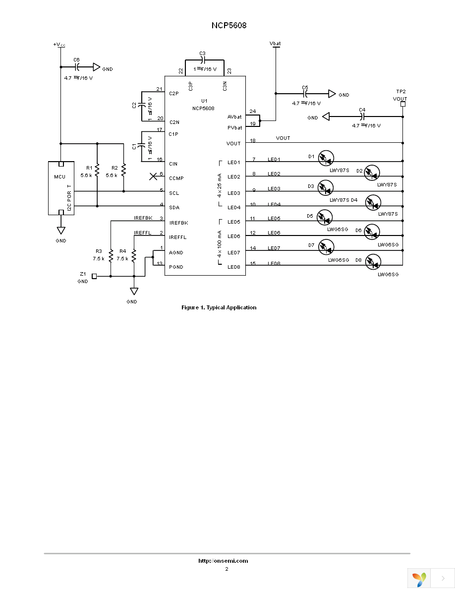 NCP5608MTR2G Page 2