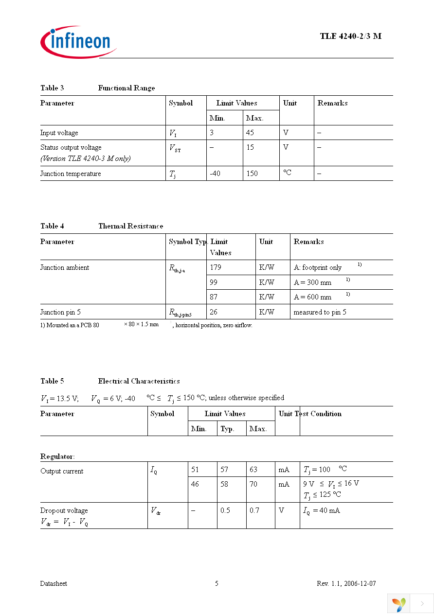 TLE4240-2M Page 5