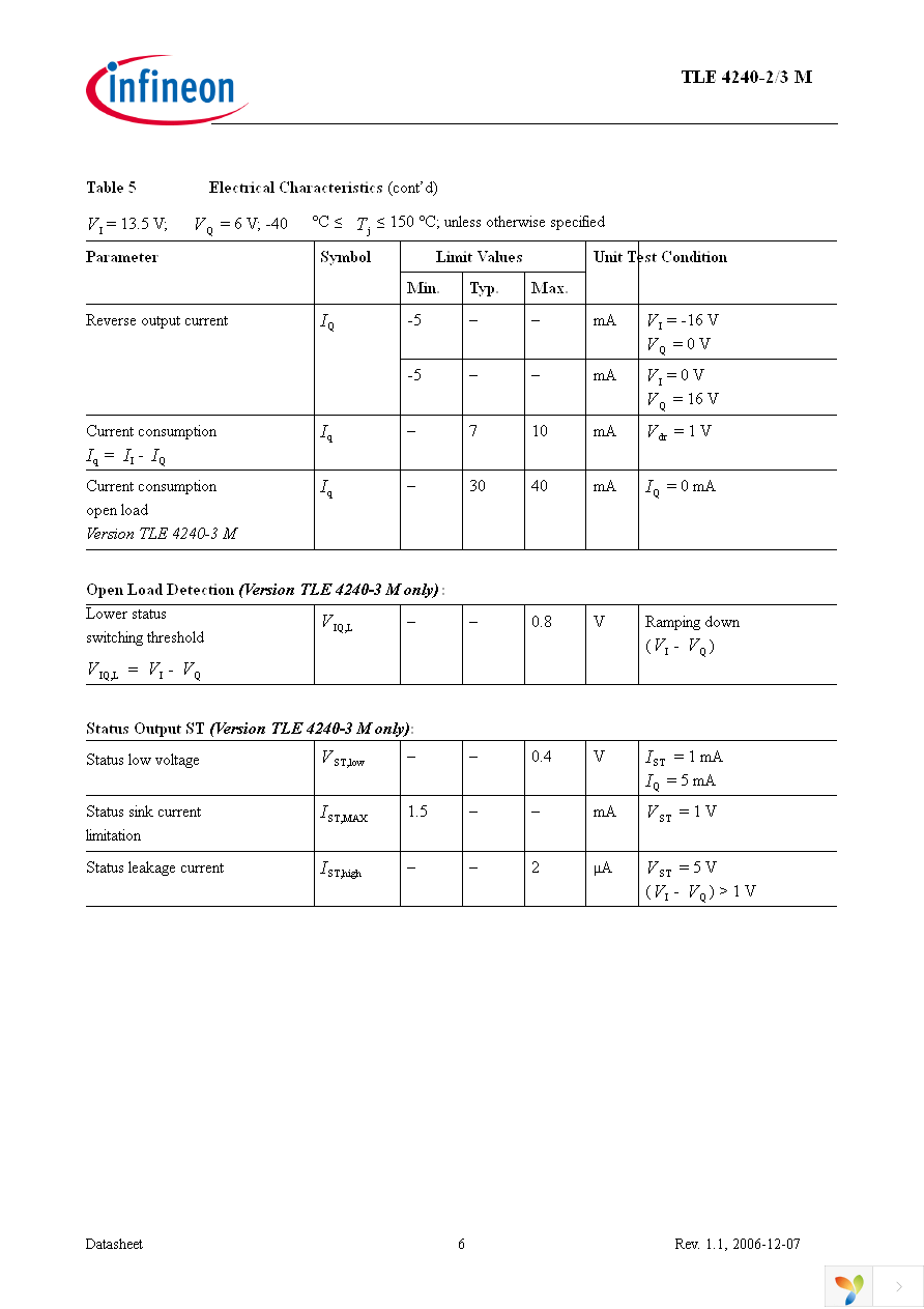 TLE4240-2M Page 6