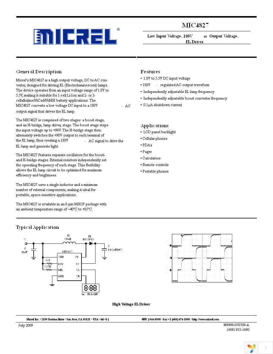 MIC4827YMM Page 1