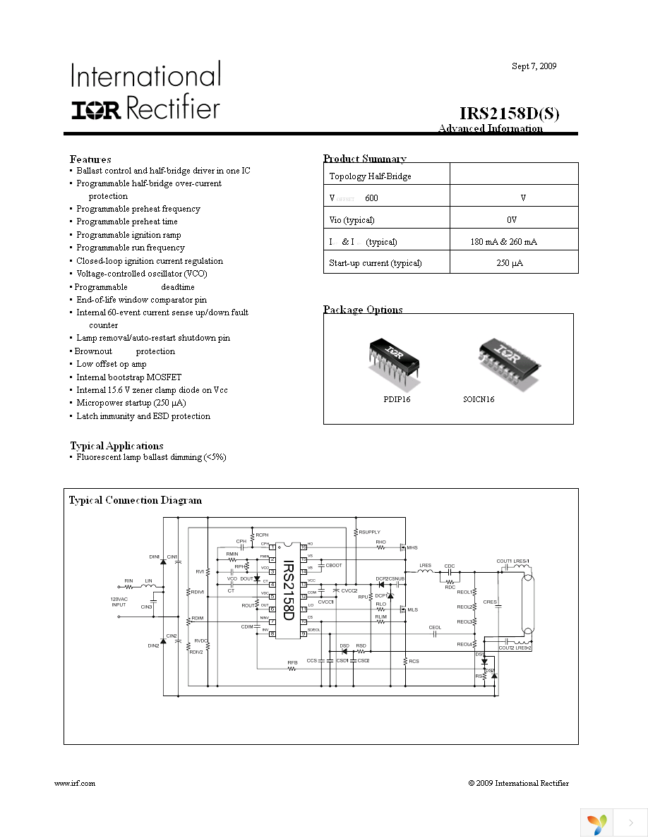 IRS2158DPBF Page 1