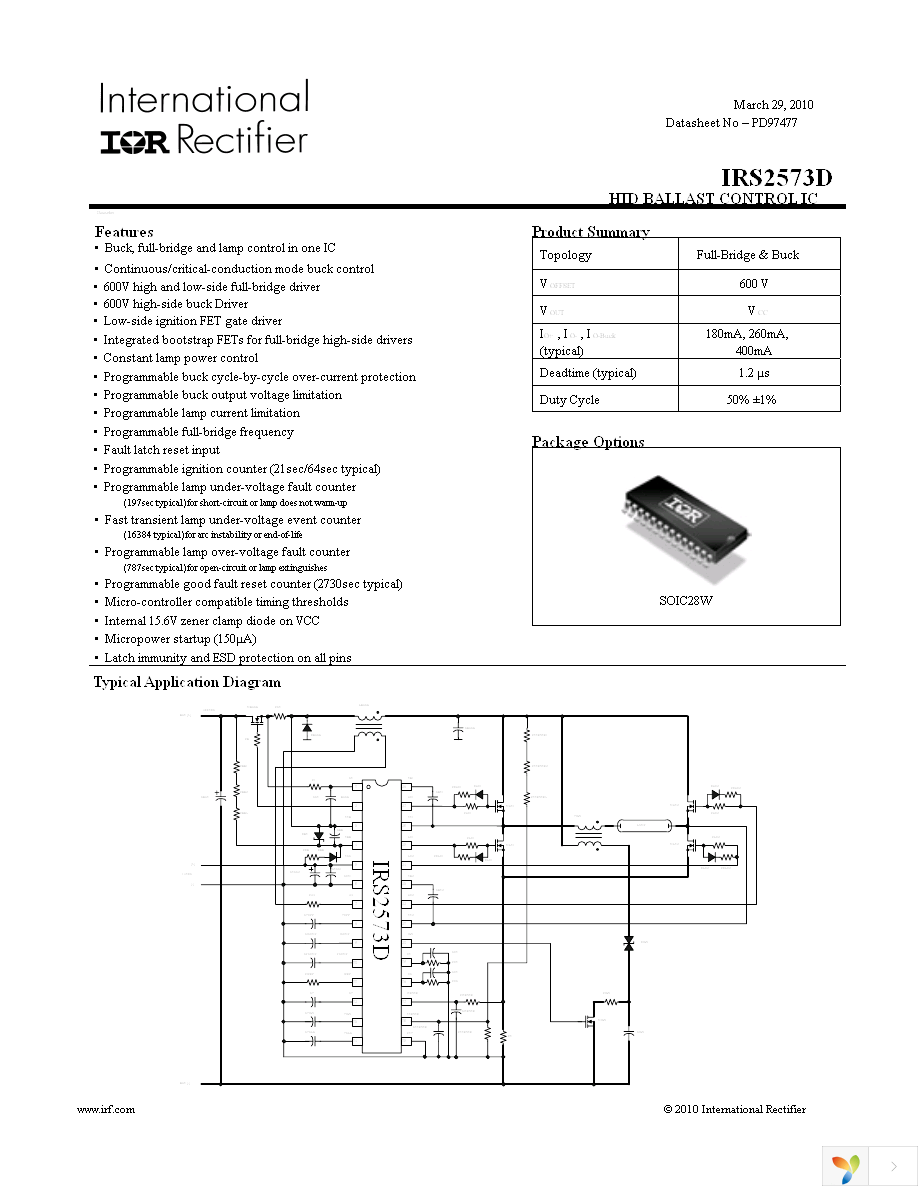 IRS2573DSTRPBF Page 1