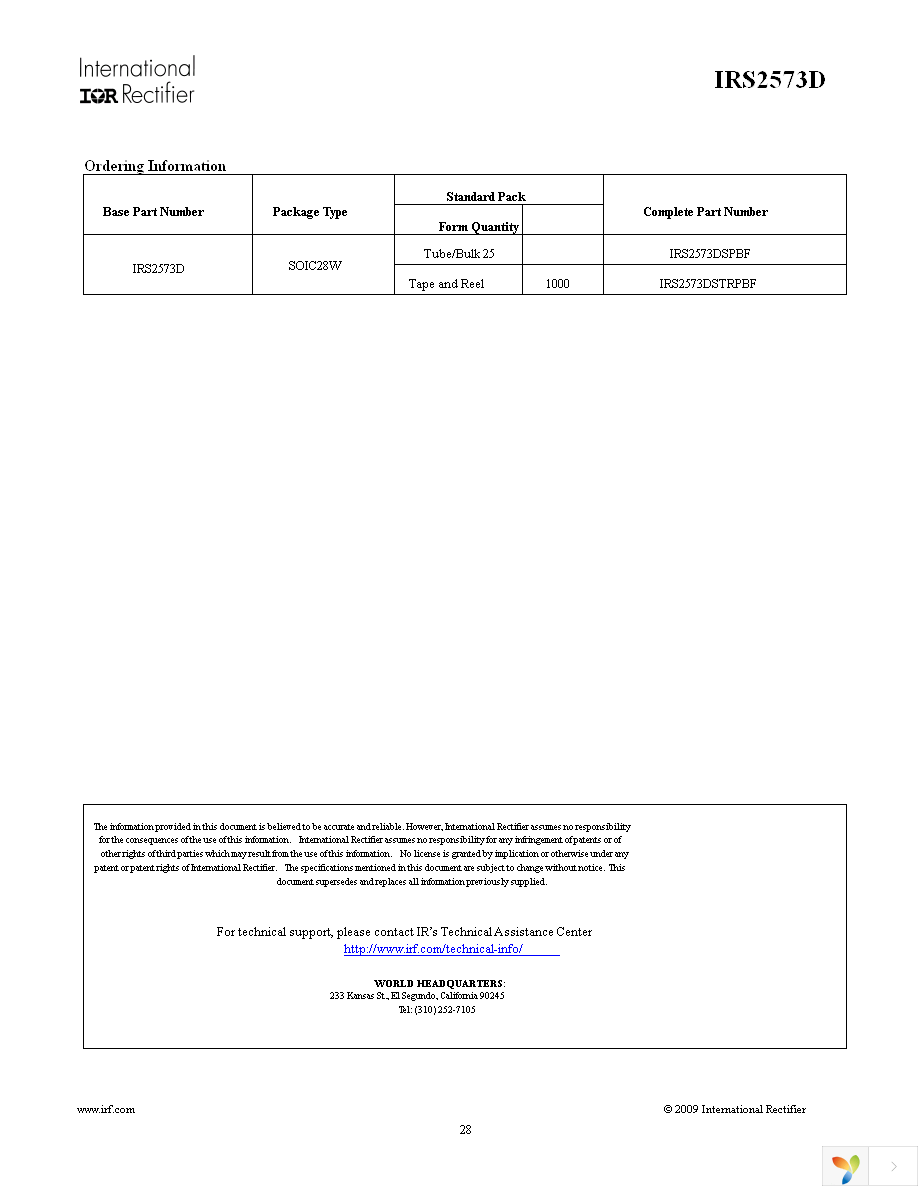 IRS2573DSTRPBF Page 28