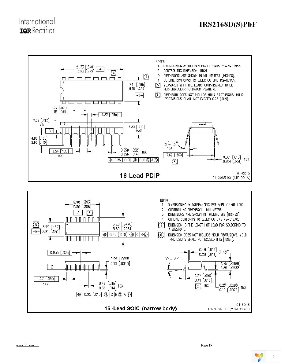 IRS2168DSPBF Page 19