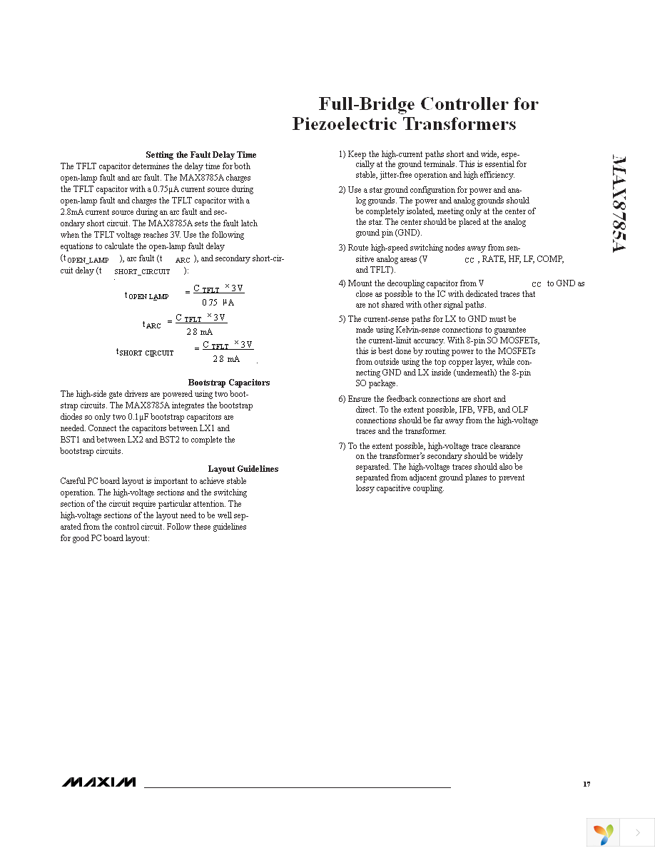 MAX8785AETI+ Page 17