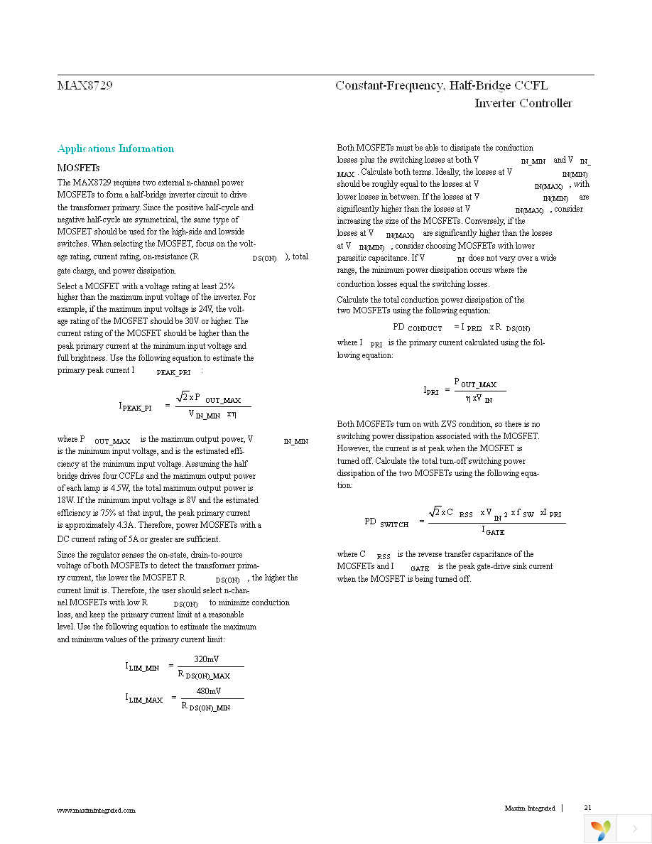 MAX8729EEI+T Page 21