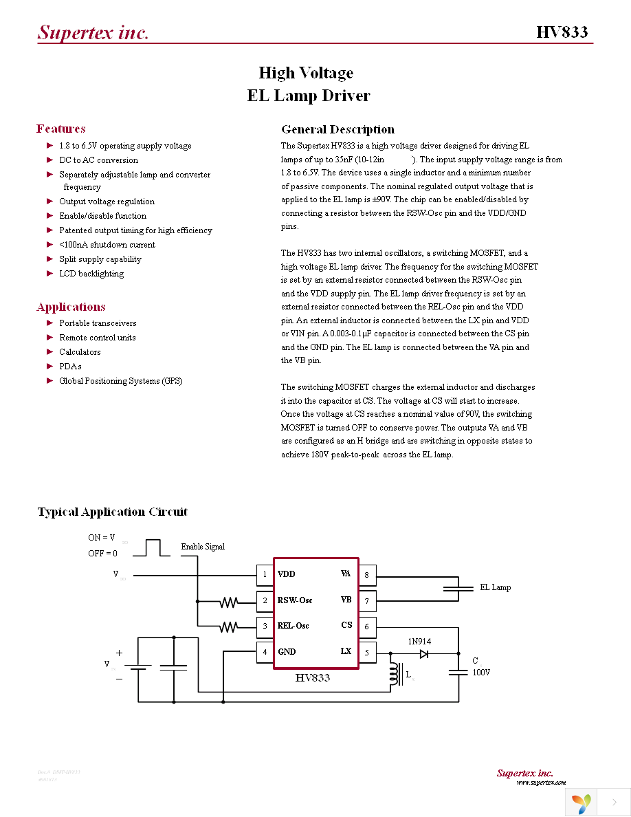 HV833MG-G Page 1