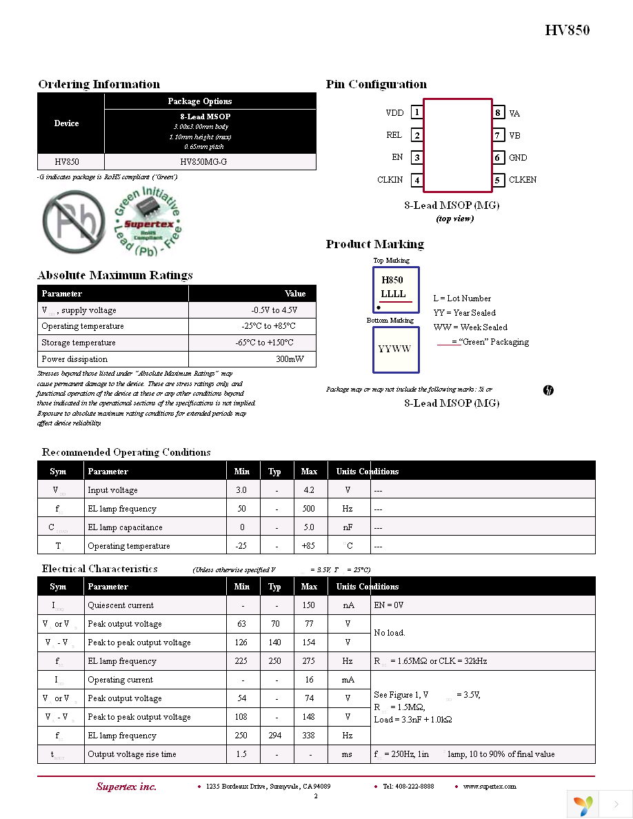 HV850MG-G Page 2