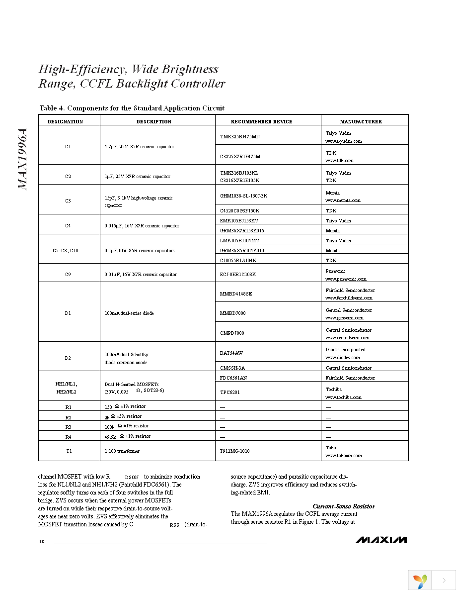 MAX1996AETI+T Page 18