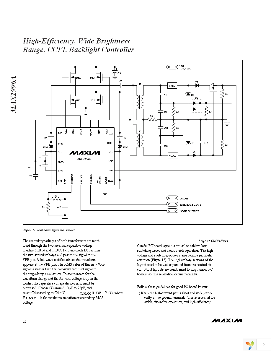 MAX1996AETI+T Page 20