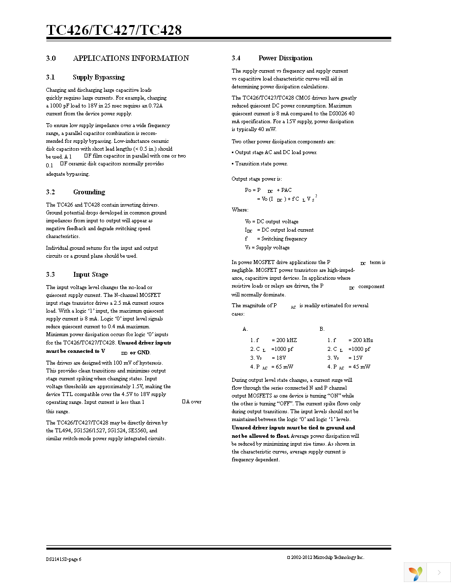 TC426CPA Page 6