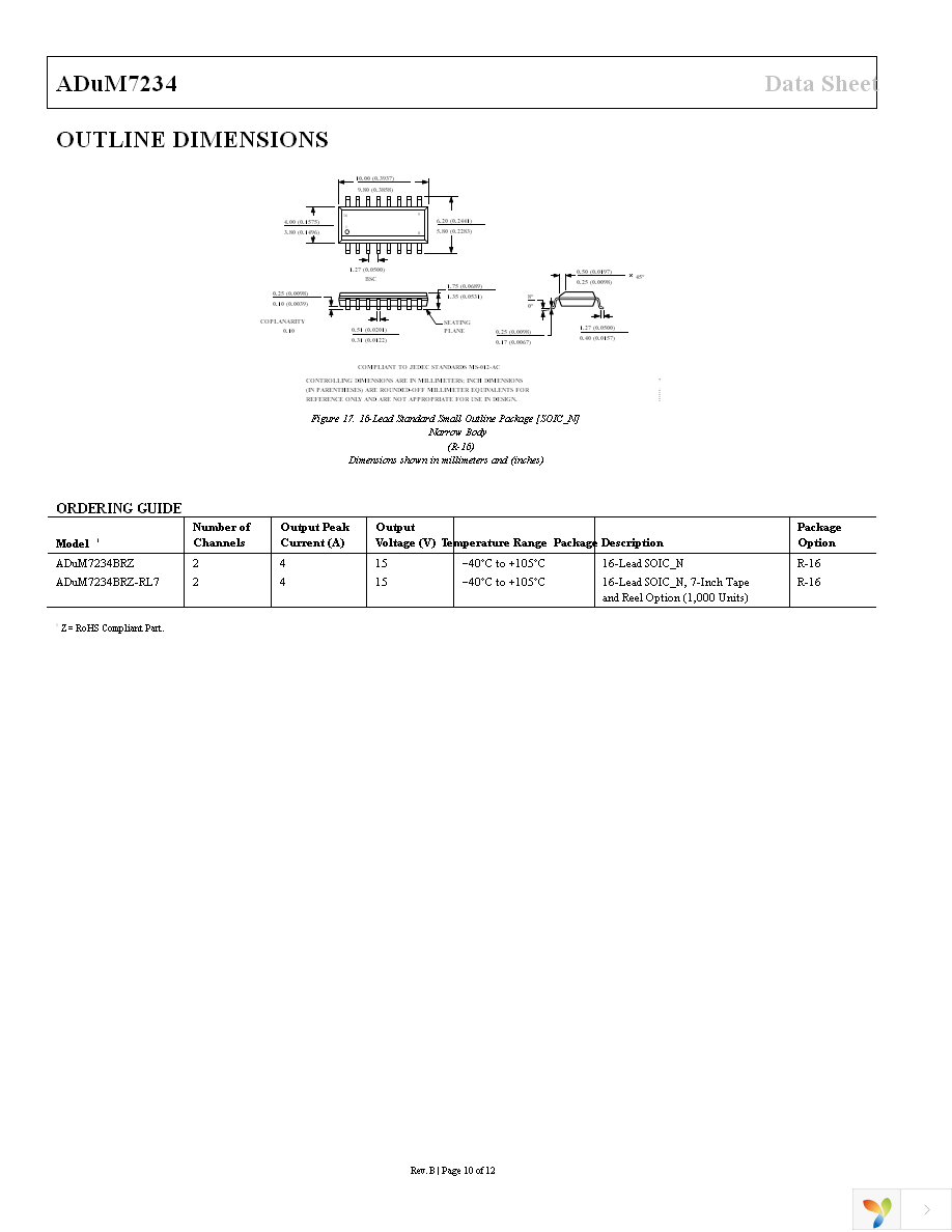 ADUM7234BRZ-RL7 Page 10