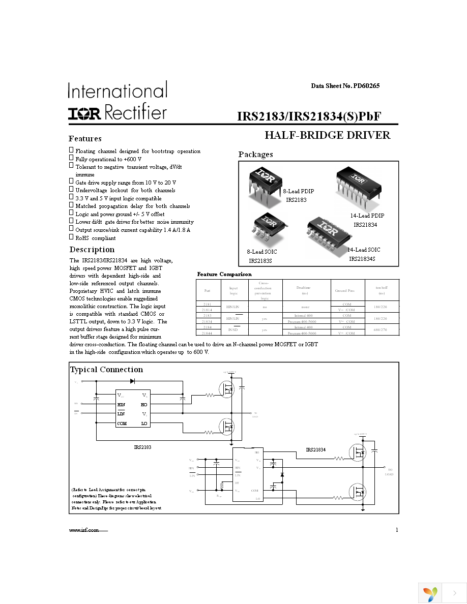 IRS21834SPBF Page 1