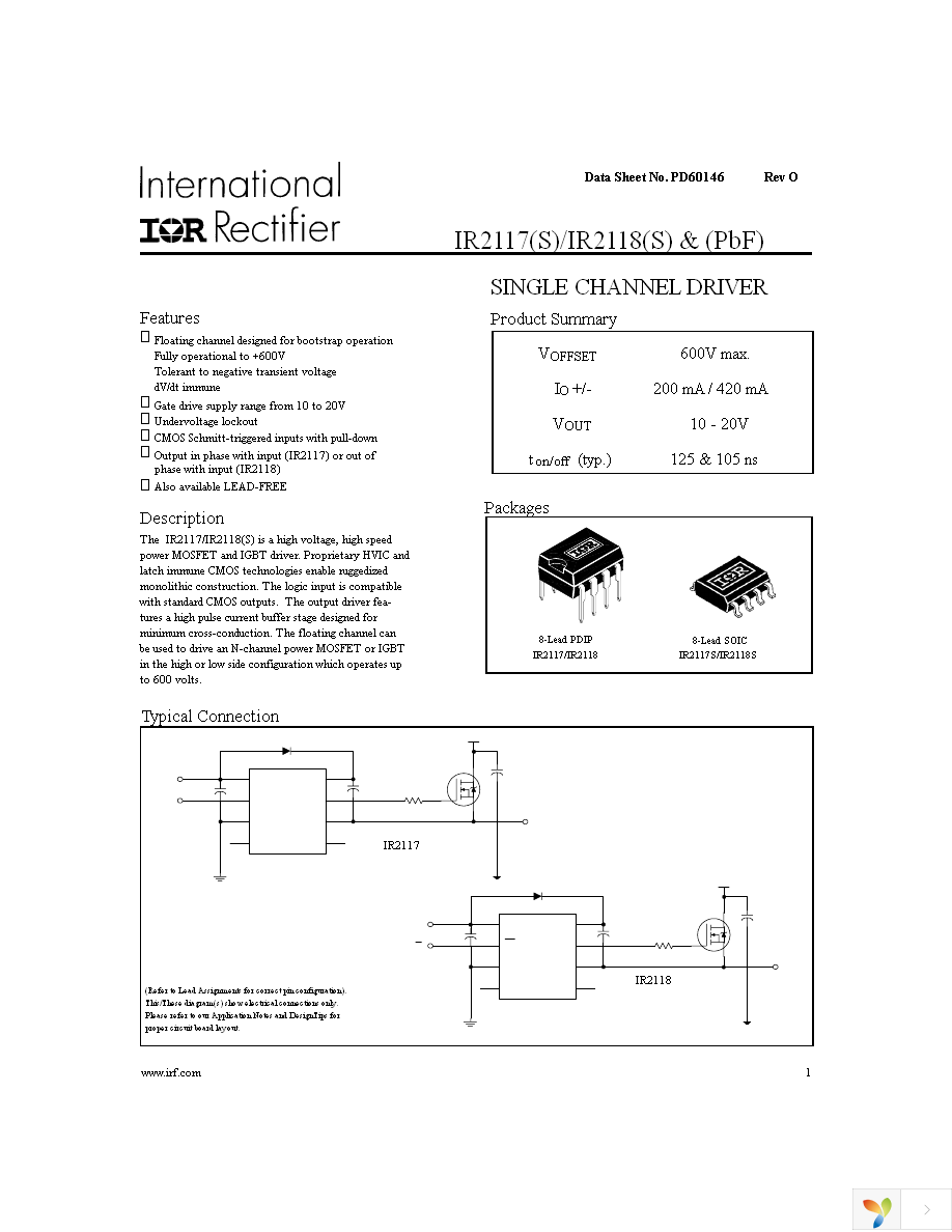 IR2118SPBF Page 1