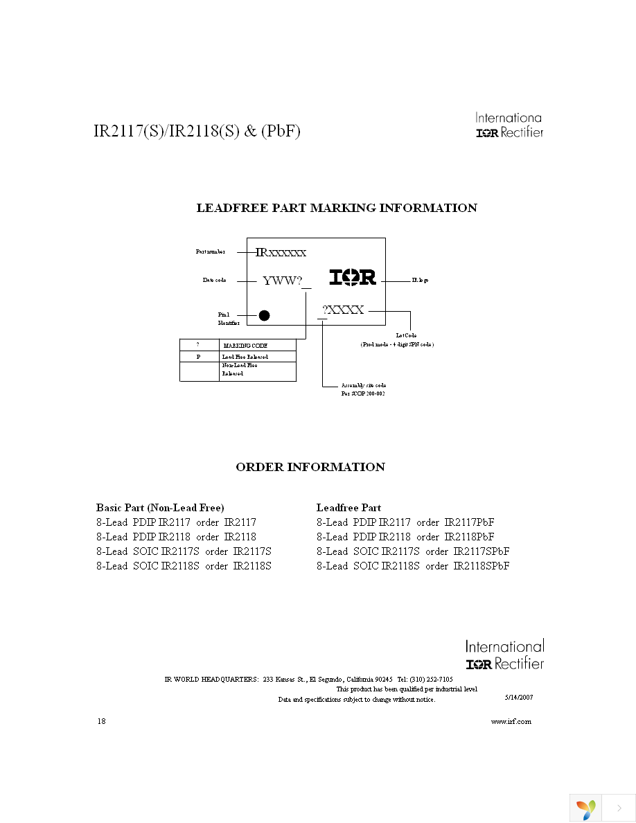 IR2118SPBF Page 18