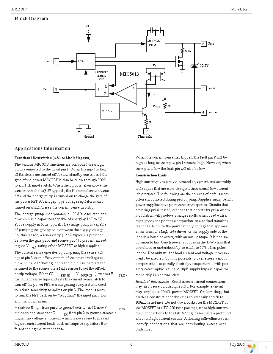 MIC5013YN Page 6