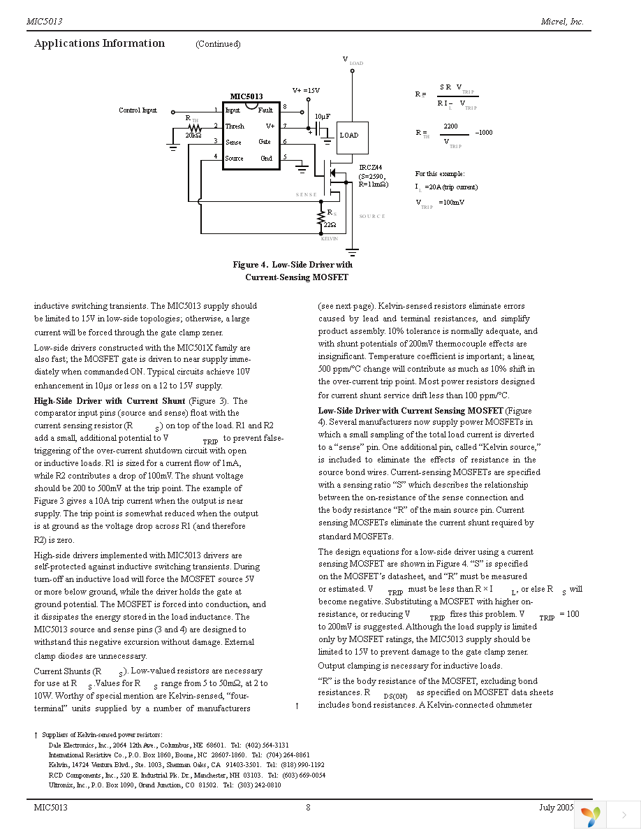 MIC5013YN Page 8