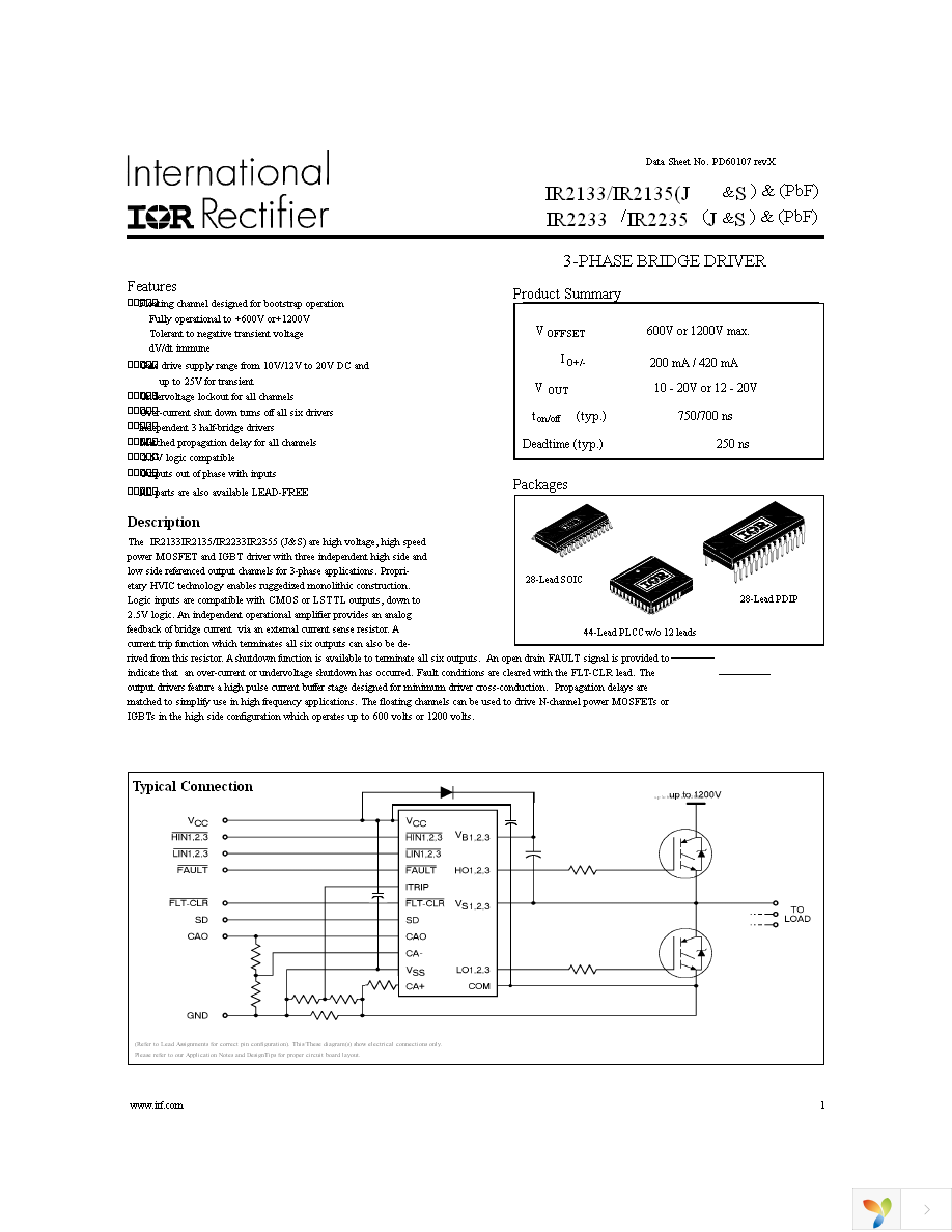 IR2133SPBF Page 1